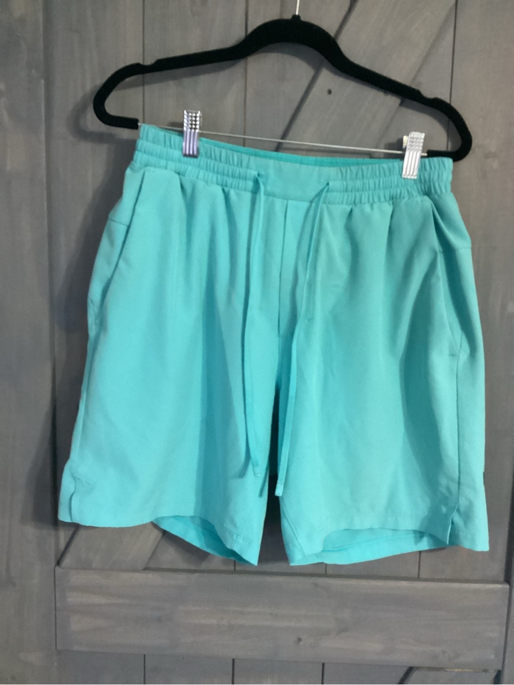 lululemon athletica Men's Teal Drawstring Athletic Shorts